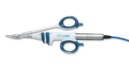 Imagen: La tijera curva Harmonic Focus (Foto cortesía de Ethicon Endo-Surgery).